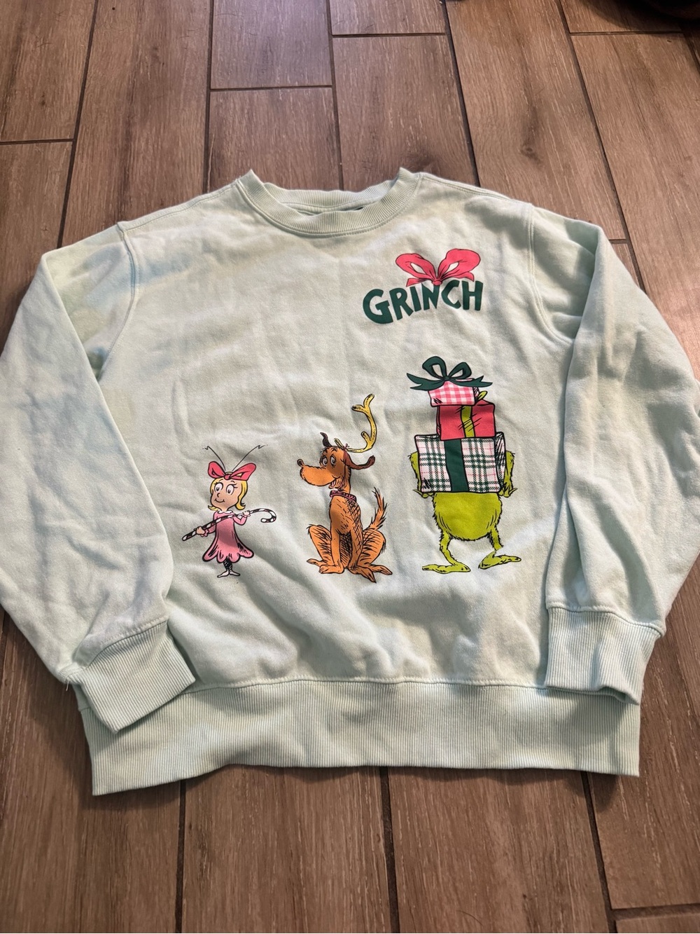 The Grinch Graphic Crewneck Sweatshirt - Light Mint - Picture 1 of 3